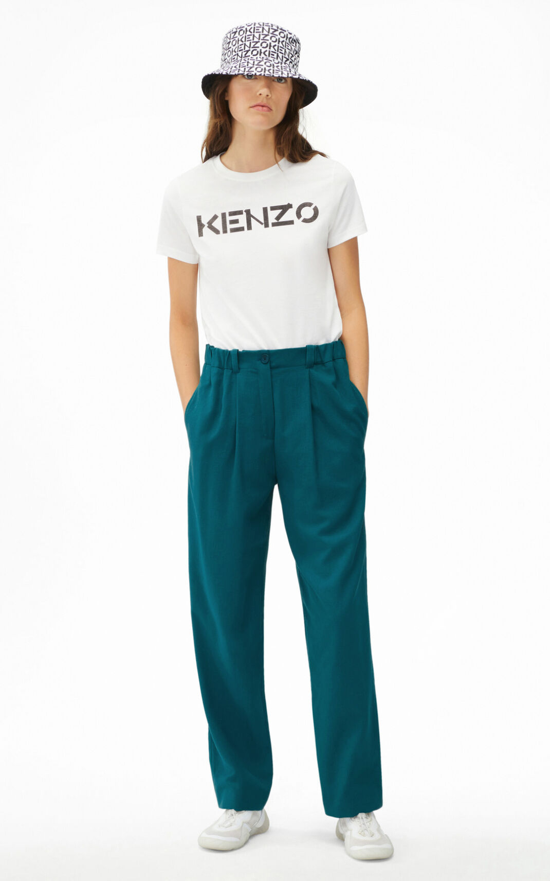 Kenzo Fitted Eşofman Altı Bayan Mavi | 5037-DCIBR